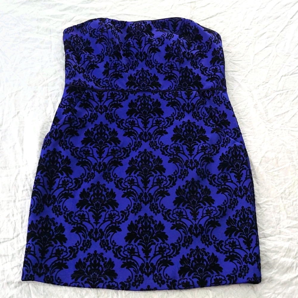 Purple and Black Formal Dress